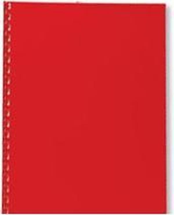 GBC Cover A4 Polyopaque 300Mic Tummanpunainen (100)