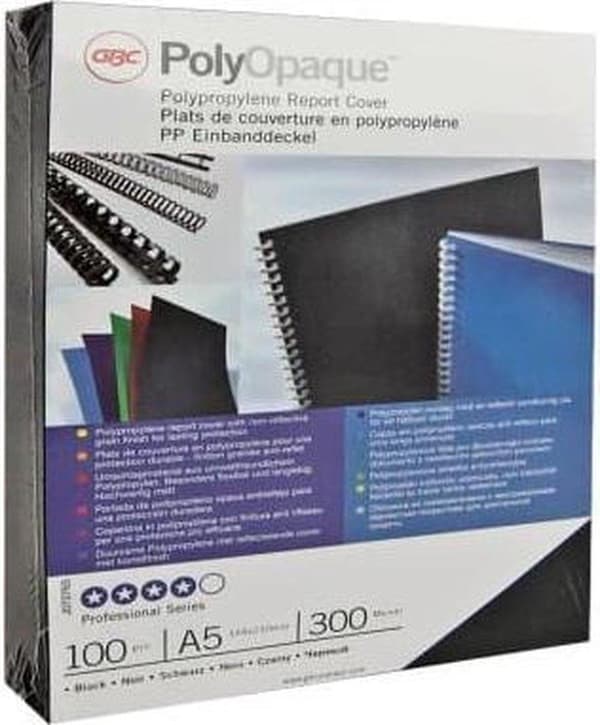 GBC Cover A4 Polyopaque 300Mic Blue (100)