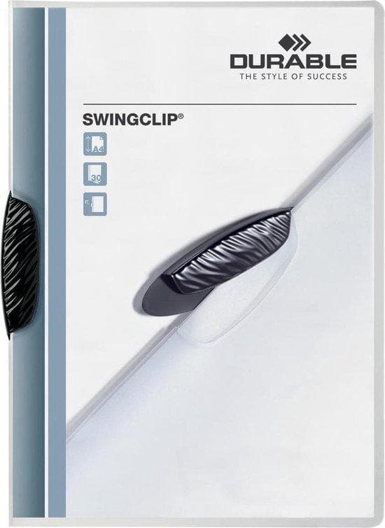 Slitstark Swingclip - A4 - Svart - Porträtt - 30 ark - 1 st (226001)