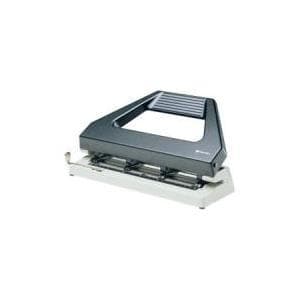 Rexel V420 dobbelt stempel (justerbar stopstang, kan udvides, kapacitet 30 x 80 g/m²) sort/grå