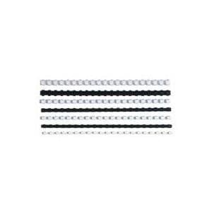 GBC CombBind - Plastbindekam - 45 mm - 21 ringar - A4 (210 x 297 mm) - 390 ark - svart - 50 st. - för CombBind C210, C250PRO (4028186)