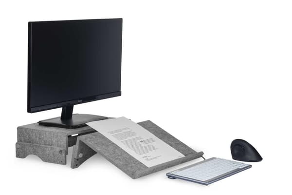 BakkerElkhuizen BNEFDCLGY dokumentholder FlexDoc Circular lysegrå