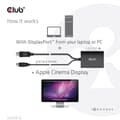 Miniatyrbild 4 av 11: Club 3D CAC-1010-A aktiv adapter DisplayPort till DVI-D HDCP AV (för biovisningar)