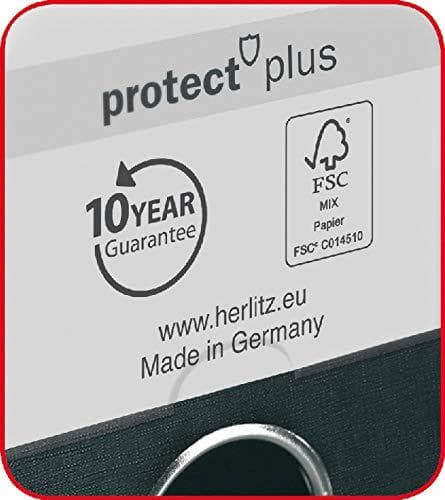 Herlitz 10834737 maX.file Protect+ -kansio (A4, 5 cm, koko filmikansi) punainen