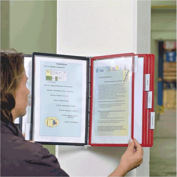 SHERPA Synlige paneler med profilliste til DIN A4 format, gul