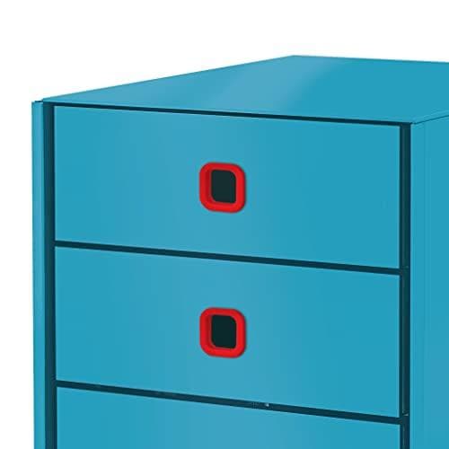 Leitz Click & Store skuffesæt, 3 skuffer til opbevaring af papirer, dokumenter og genstande, A4-størrelse, robust premium-pap, hjemme/kontor, hyggelig