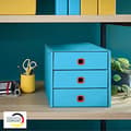 Miniatyrbillede 4 af 6: Leitz Click & Store skuffesæt, 3 skuffer til opbevaring af papirer, dokumenter og genstande, A4-størrelse, robust premium-pap, hjemme/kontor, hyggelig