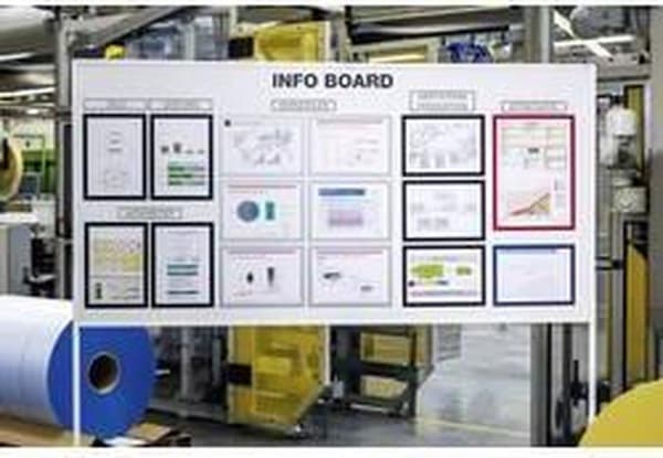 Kestävä Duraframe magneettinen infokehys - A4-kokoinen - punainen