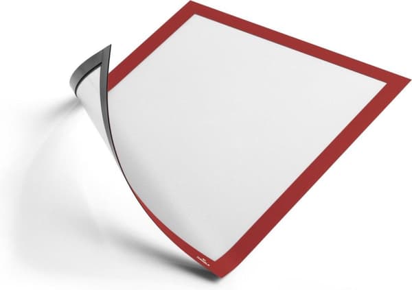 Holdbar Duraframe magnetisk inforamme - A4 format - Rød