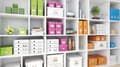 Miniatyrbillede 2 af 2: Leitz WOW Click & Store pap kommode med 4 skuffer til A4-formater - 28,6 x 28,2 x 35,8