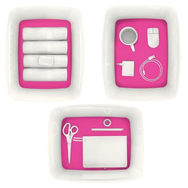 Leitz Mybox Förvaringslåda - 18 liter - med lock - rosa