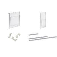 helit brochureholder PLACATIV, 1-3 DIN A4, krystalklar rumdybde: 35 mm, SAN materiale - ubrydelig og med ædel - 4 stk (H6810102)