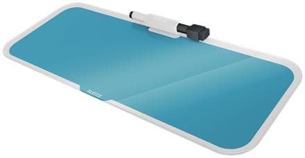 Leitz Cosy Glassboard pöydälle - Lasimuistiotaulu kynätelineellä - Sisältää minimarkerin ja pyyhekumi - Ihanteellinen kotitoimistoon/kotityöskentelyyn