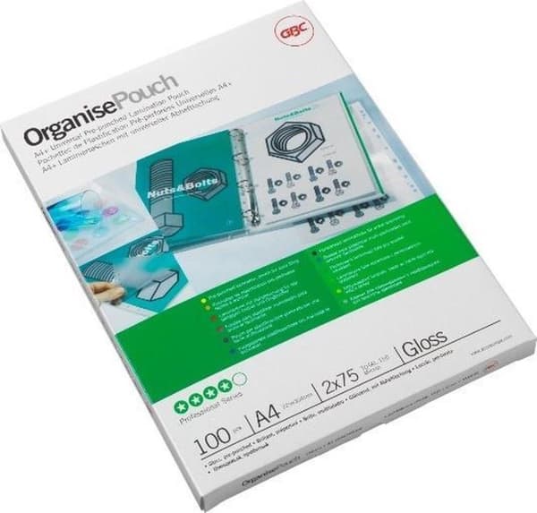 GBC Organize lamineringspåse A4 2 x 125 =250 Mic (100)