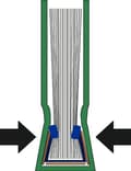 Miniatyrbillede 3 af 5: Leitz impressBIND 74150001 Bogindbindingsmappe Blødt omslag A4 14 mm Pakke med 10 hvid
