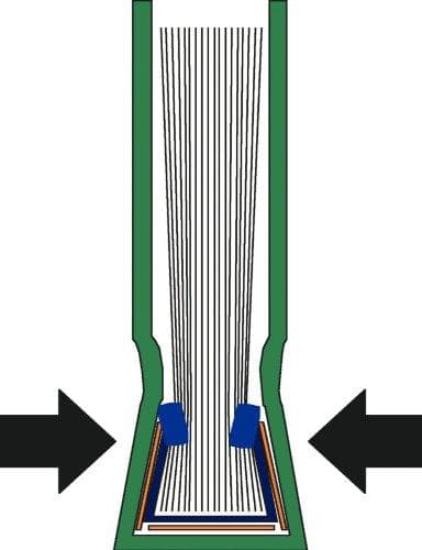 Leitz impressBIND 74150001 Bogindbindingsmappe Blødt omslag A4 14 mm Pakke med 10 hvid