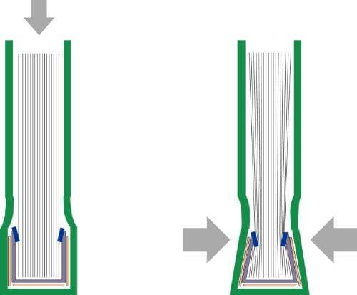 Leitz impressBIND 74150001 Bogindbindingsmappe Blødt omslag A4 14 mm Pakke med 10 hvid