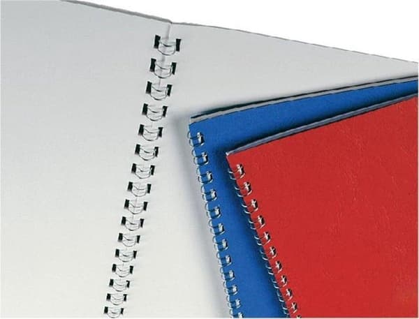 GBC trådbackar WireBind - 9,5 mm - 125 ark - Silver - 100 st