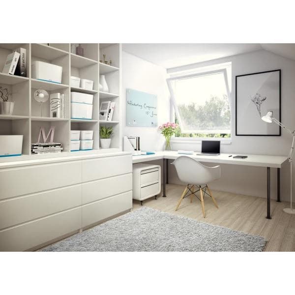 Leitz MyBox® Large med lock, förvaringsbox - blå/vit