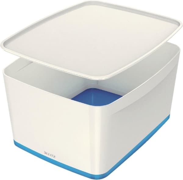Leitz MyBox® Large med lock, förvaringsbox - blå/vit