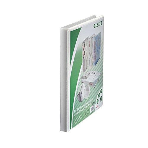 Leitz 42820001 Ringpärmpresentation, med fickor, A4, PP, 4 ringar, 16 mm, vit