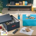 Miniatyrbild 5 av 6: Leitz Click & Store Stor förvaringslåda Vikbar A3-arkivkartong med lock Robust premiumkartongbehållare för arkivering av dokument Hem/kontor Cozy Seri