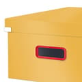 Miniatyrbillede 3 af 6: Leitz Click & Store Stor opbevaringsboks, foldbar A3 arkivboks med låg, robust premium papspand til arkivering af dokumenter, Hjem/kontor, Hyggelig se