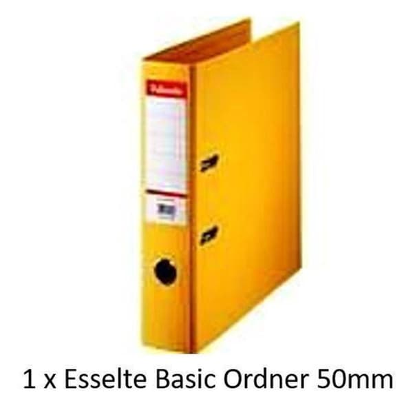 Esselte Ordner Basic 50 mm gul
