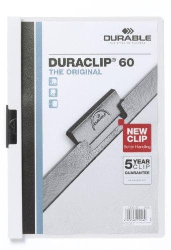 Slitstark Duraclip 60 Presentation Folder PVC Transparent - Vit (220902)
