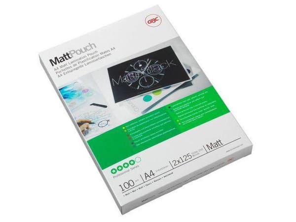 GBC - Dokumentlamineringspåsar - A4 250 Micron - Matt