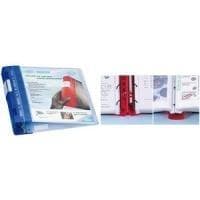 Wedo 5828003 folder Ergogrip presentationsmapp (A4, 4-ringsmekanism, plast, 31,3 x 5,6 x 28,0 cm) blå/transparent