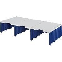 styro udvidelsesmoduler Trio styrodoc/268132138, grå/blå, B723xH140xD331mm