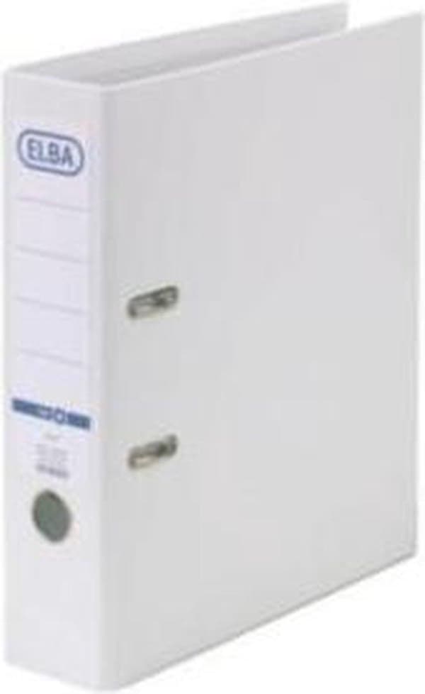 Elba pärm Smart Pro+ vit baksida på 8 cm
