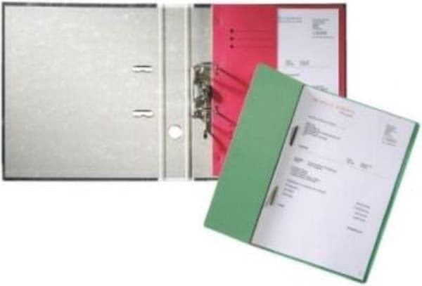 Hurtig arkivmappe Leitz 3740 A4 1/2 dæksel + 2 huller 250gr pap blå