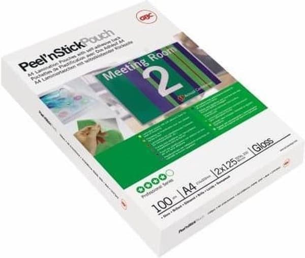 GBC Peel'nStick lamineringsposer - til A3-dokumenter - 2 x 75 mikron - 150 mikron - 25 stykker