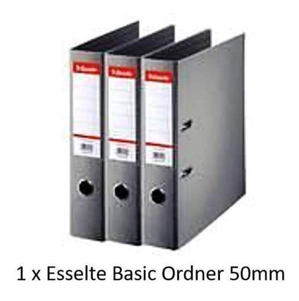 Esselte Ordner Basic 50 mm harmaa