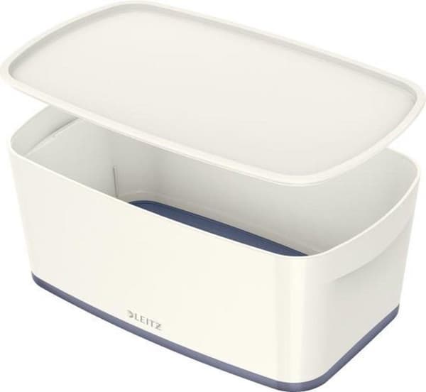Leitz MyBox® Small med låg, opbevaringsboks - grå/hvid
