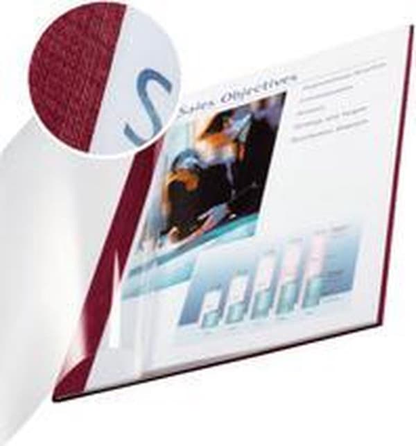 LEITZ kirjansidontalompakko impressBIND A4 10,5 mm bordeaux
