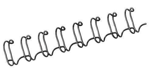 Fellowes metalbind 10 mm sort, 100 stk