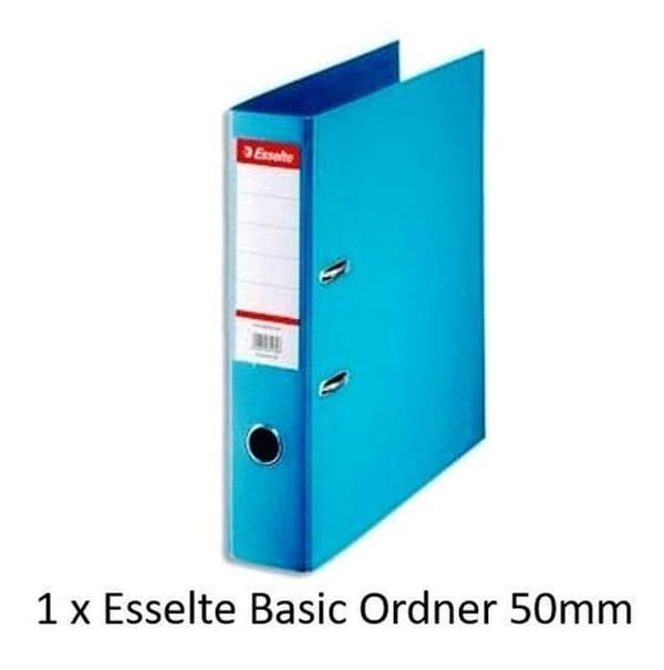 Esselte Ordner Basic 50 mm ljusblå