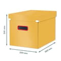 Pikkukuva 6 / 6: Leitz Click & Store iso säilytyslaatikko Cube, taitettava säilytyslaatikko kannella, tukeva premium-pahvi, asiakirjojen kuljetukseen ja säilytykseen,