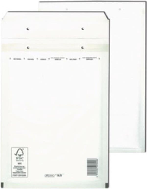 Mailmedia bobleposter, type K20, hvid, 44 g
