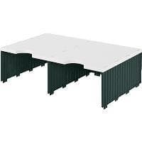 styro udvidelsesmoduler DUO styrodoc/268122198, grå/sort, B485xH140xD331mm