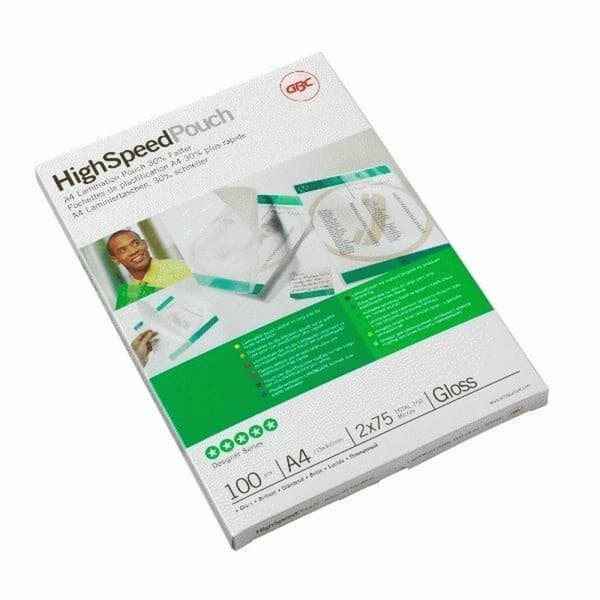 GBC lamineringspåse - Highspeed - A4 - 250 mikron - 100 stycken