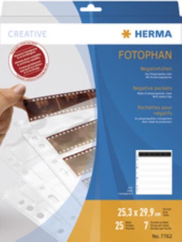 Herma Neg - kannet KB 4-liuskainen PP kirkas 100 arkkia 7768