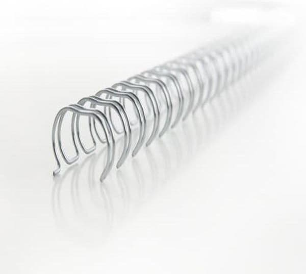 Wire back 8mm 34 ringe A4 GBC Hvid Pakke med 100 stk