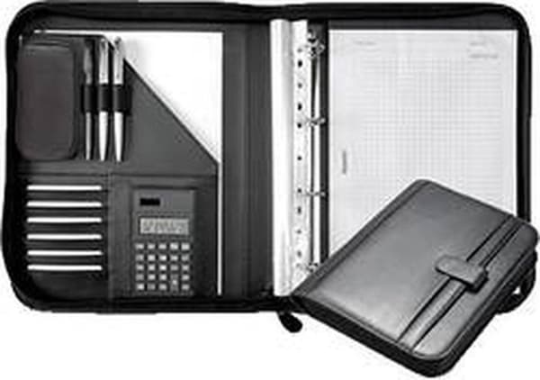 Juscha JU-30040 Konferensmapp Alassio Riccione Leatherette Finetouch A4 Svart