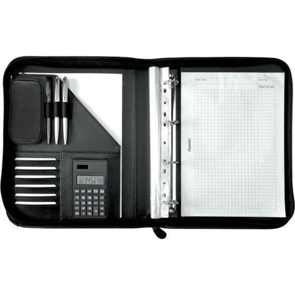 Juscha JU-30040 Konferensmapp Alassio Riccione Leatherette Finetouch A4 Svart