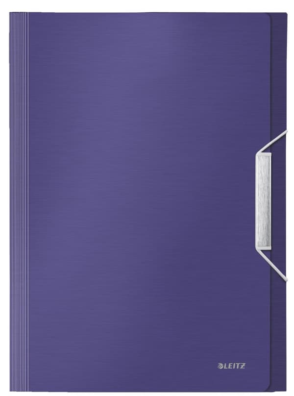 Leitz Style Project Folder med 6 utfällbara fack och elastisk stängning - för 280 A4-ark - Titanblått