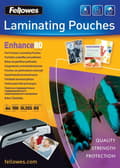 Miniatyrbillede 1 af 4: Fellowes Lamineringsfilm Enhance A4 Glossy 80 Micron 100 Pack